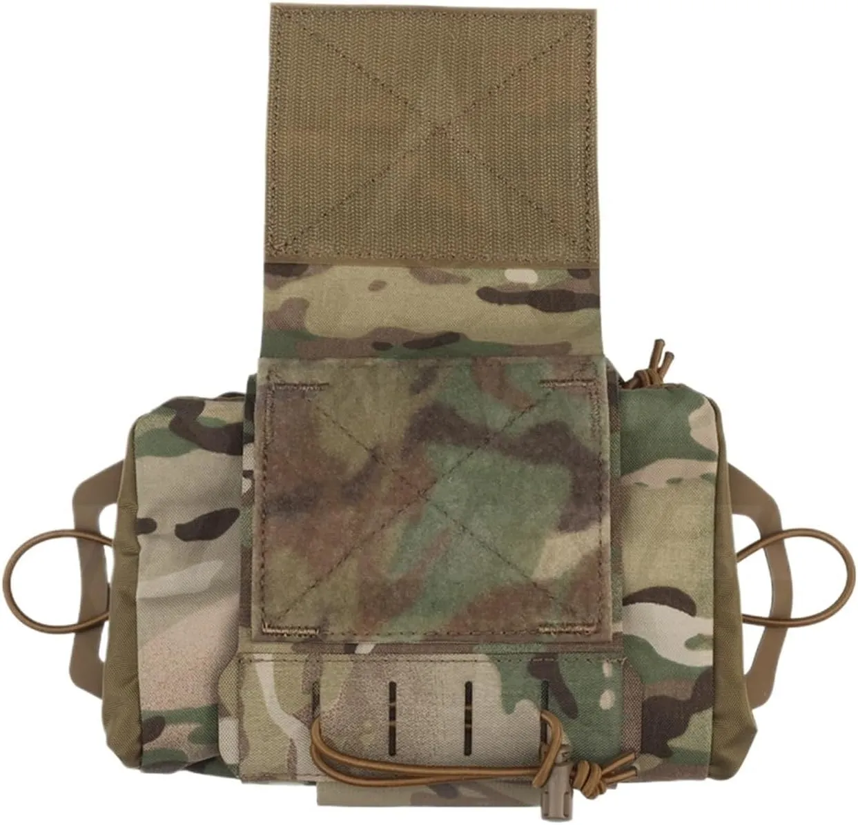 Outdoor First Aid Bag Rapid Deployment Kits Medium Medical Pouch Fit for Vest Accessories(BK)