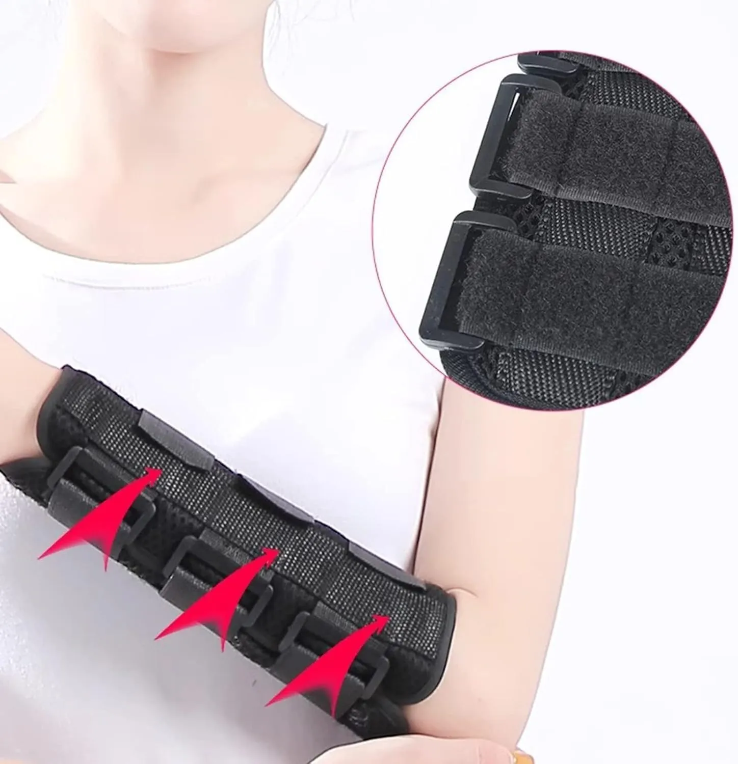 Outdoor First Aid Immobilization Protection Device, Arm Splint Brace, Elbow Immobilizer Stabilizer Splint/Arm Restraint, Injuries, Broken for Kids and Adults, Elbow Joint Fixed Support(Xs)