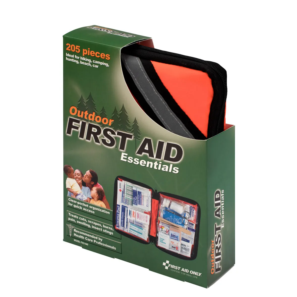 Outdoor First Aid Kit, 205 Piece, Fabric Case
