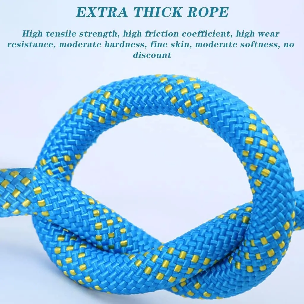 Outdoor Safety Rappelling Rop, 8MM Diameter Static Escape Rope 10200M Tree Climbing Rappelling with Escape Rope Fire Rescue Parachute (Color : Green, Size : 8mm x 10m)