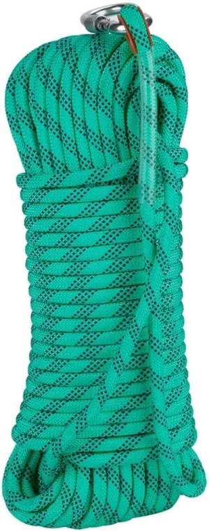 Outdoor Safety Rope Static Climbing Rope 12mm Safety Rope 10~200m for Rock Climbing, Rappelling, Mountaineering, Hauling (Color : Green, Size : 12mm x 10m)