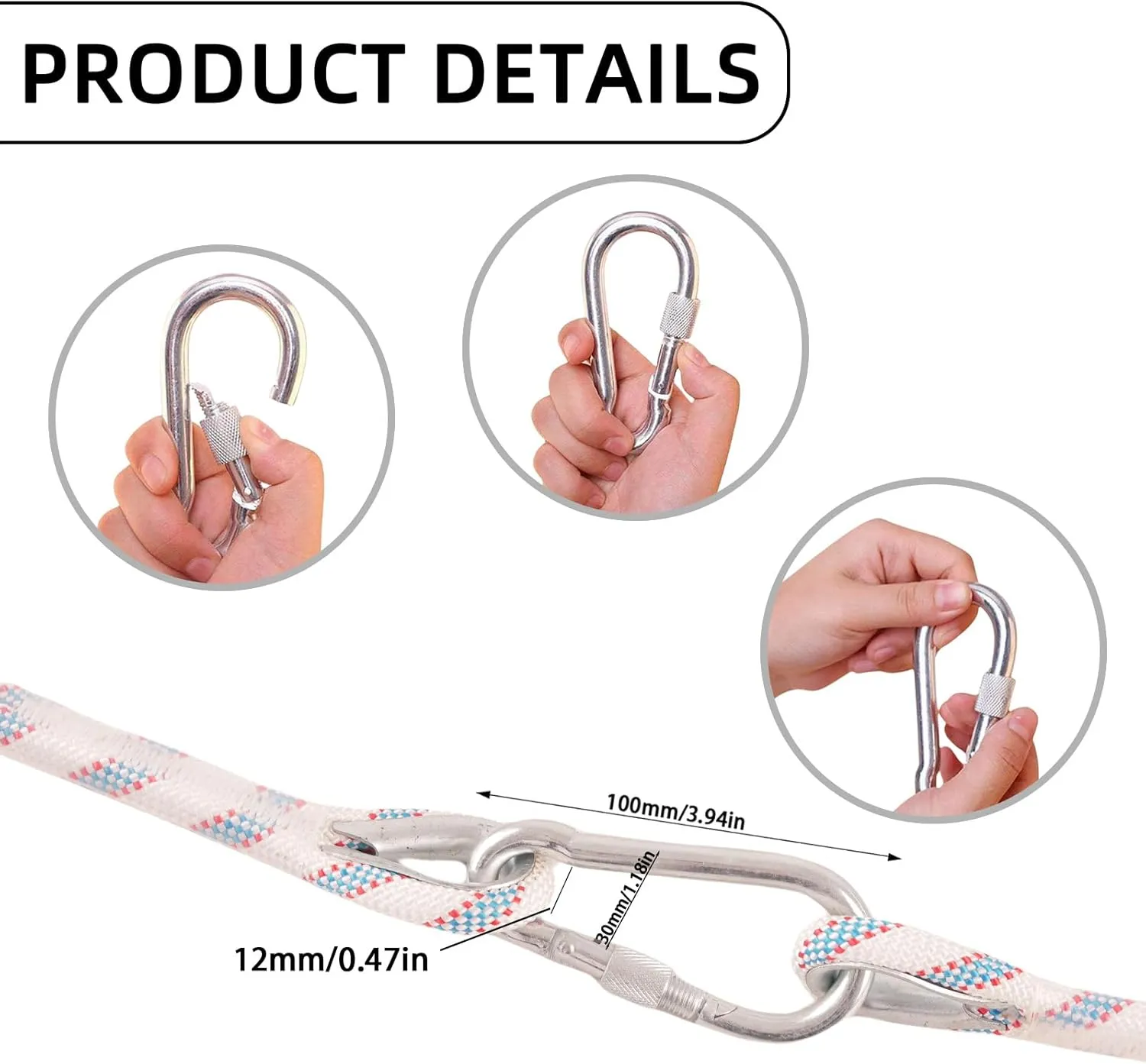 Outdoor Static Climbing Rope for Adults - High Strength Rope for Rock Climbing, Tree Climbing, Hiking, Arborist, Rescue & Camping - Purple(10m/32ft, 20m/64ft, 30m/96ft)