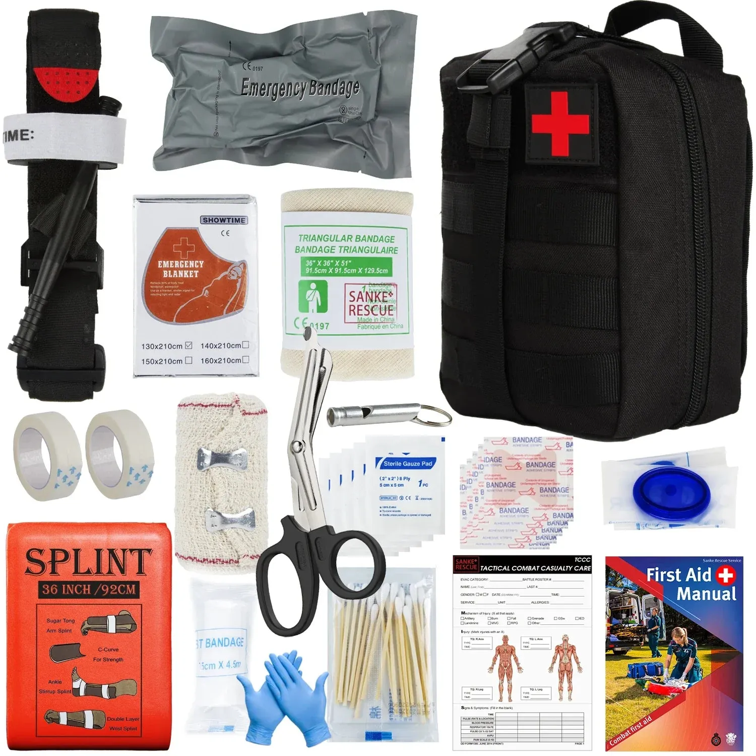 Outdoor Survival Gear MOLLE Bag First Aid Kit