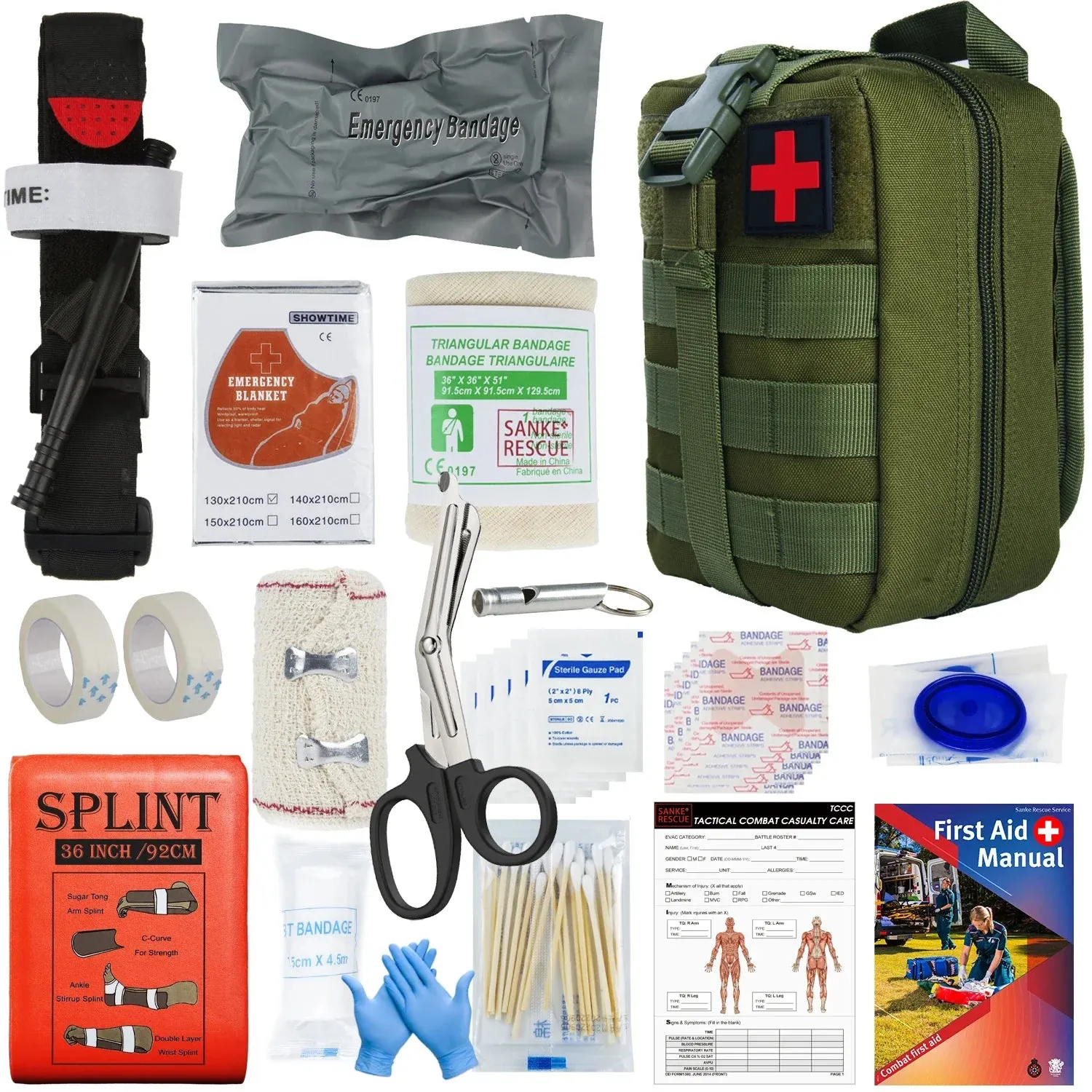 Outdoor Survival Gear MOLLE Bag First Aid Kit