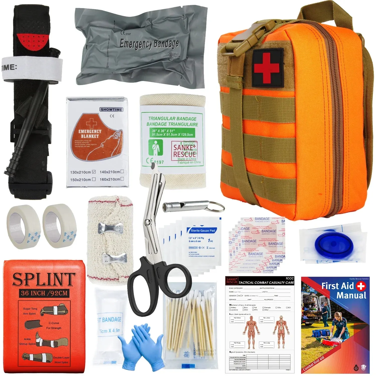 Outdoor Survival Gear MOLLE Bag First Aid Kit