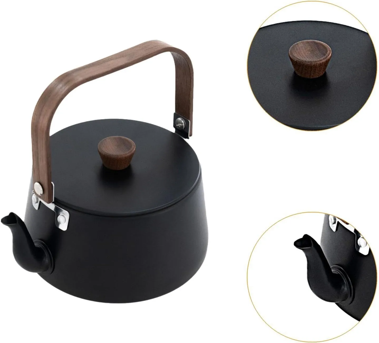 Outdoor Tea Kettle Teapot Aluminum Alloy Easy to Carry Cookware Small-Size Water Jug Pitcher for Travel Picnic Backpacker