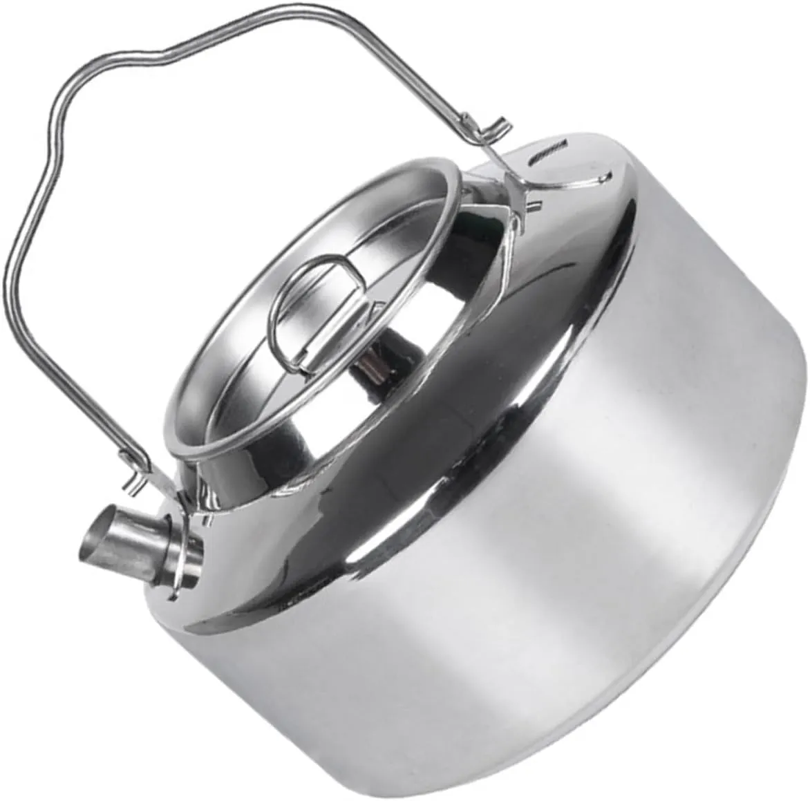 Outdoor Tea Pot Portable Stovetop Kettle Camping Water Kettle Stainless Steel Cookware Large Capacity Durable and Easy to Clean