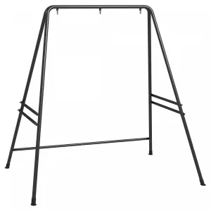 Outsunny Hammock Chair Stand Metal Frame Hammock Stand, Black|Outsunny Hammock Chair Stand Metal Frame Hammock Stand, Black