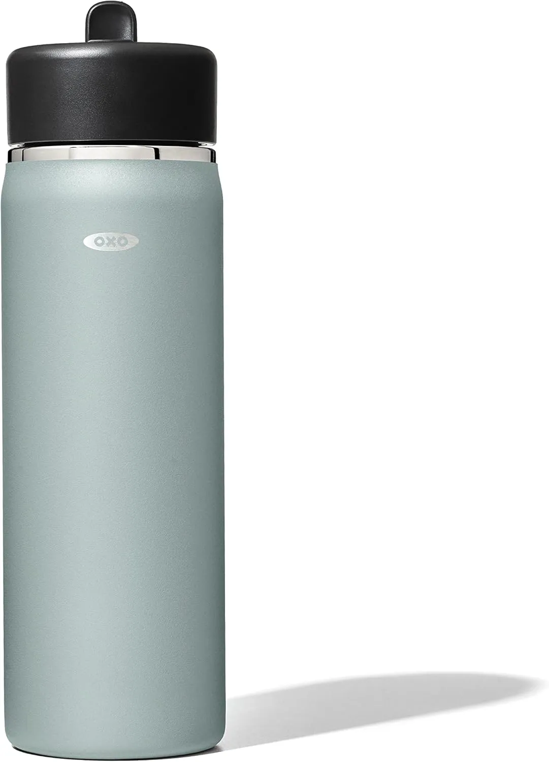 OXO Strive 20oz Wide Mouth Water Bottle with Straw Lid - Slate