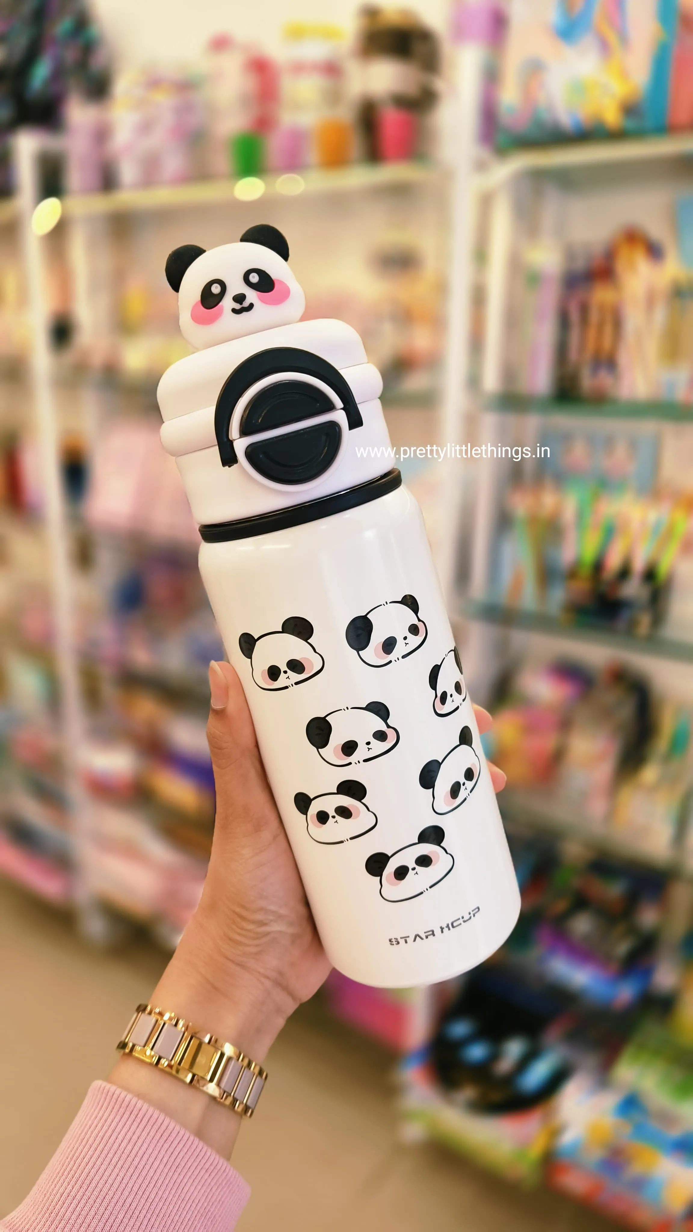 Panda Theme Dual Sipper Insulated Bottles