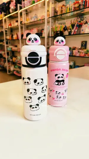 Panda Theme Dual Sipper Insulated Bottles