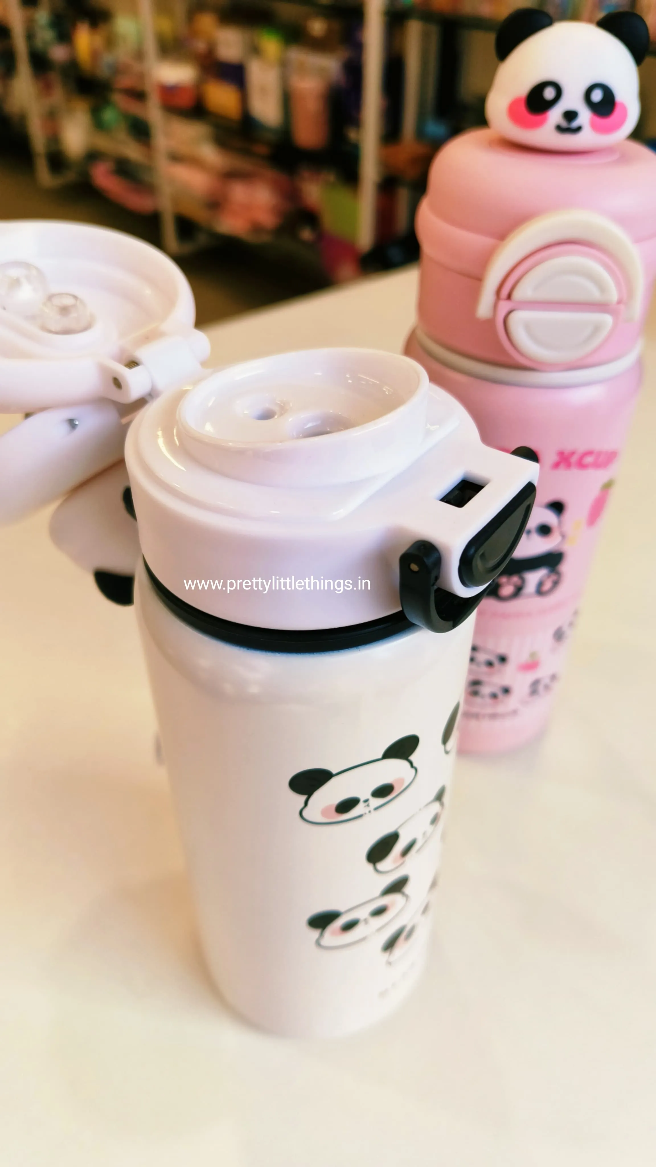 Panda Theme Dual Sipper Insulated Bottles