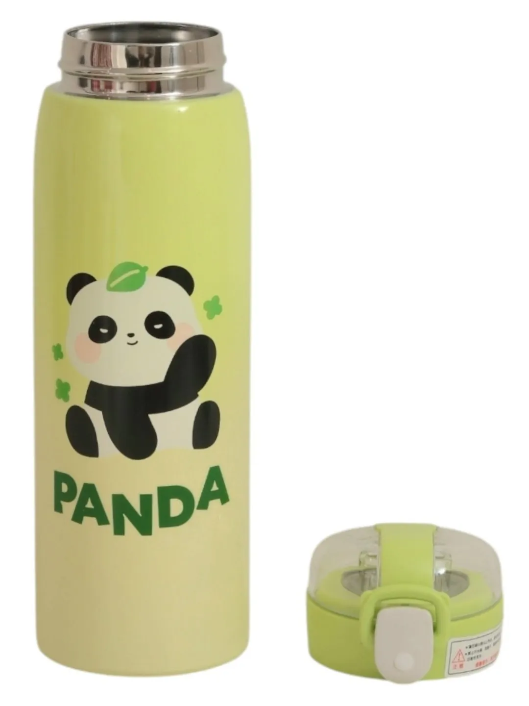 Panda-Themed Boys' Insulated Hot & Cold Stainless Steel Sipper Bottle- 500 ML