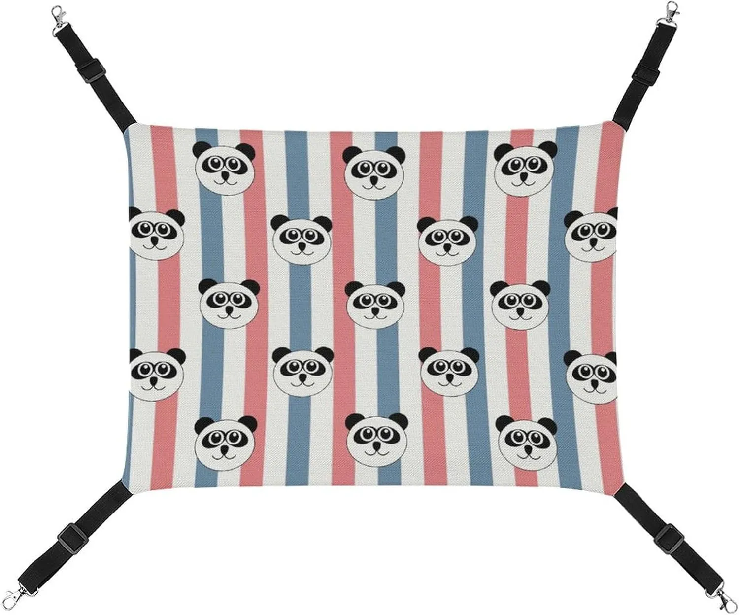 Pandas Head Hanging Cat Bed Soft Breathable Pet Hammock for Cage Pet Sleeper for Kitten Ferret Puppy Rabbit