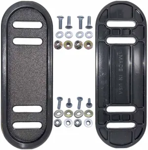 Parts 4 Outdoor 2Pk Deluxe Two-Stage Snow Blower Poly Slide Shoe with Hardware 731-05984