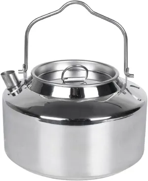 PartyKindom Camping Kettle Kitchen Water Kettle Camping Water Kettle Stainless Steel Tea Kettle Stainless Steel Water Kettle Stainless Steel Stovetop Kettle Camping Accessory Outdoor Supplies