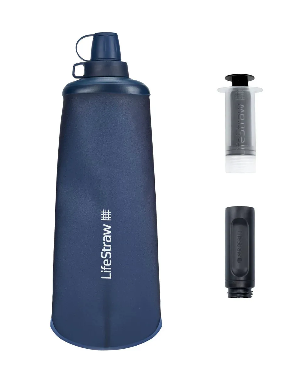 Peak SR Collapsible Squeeze Bottle 1L - Dark Gray