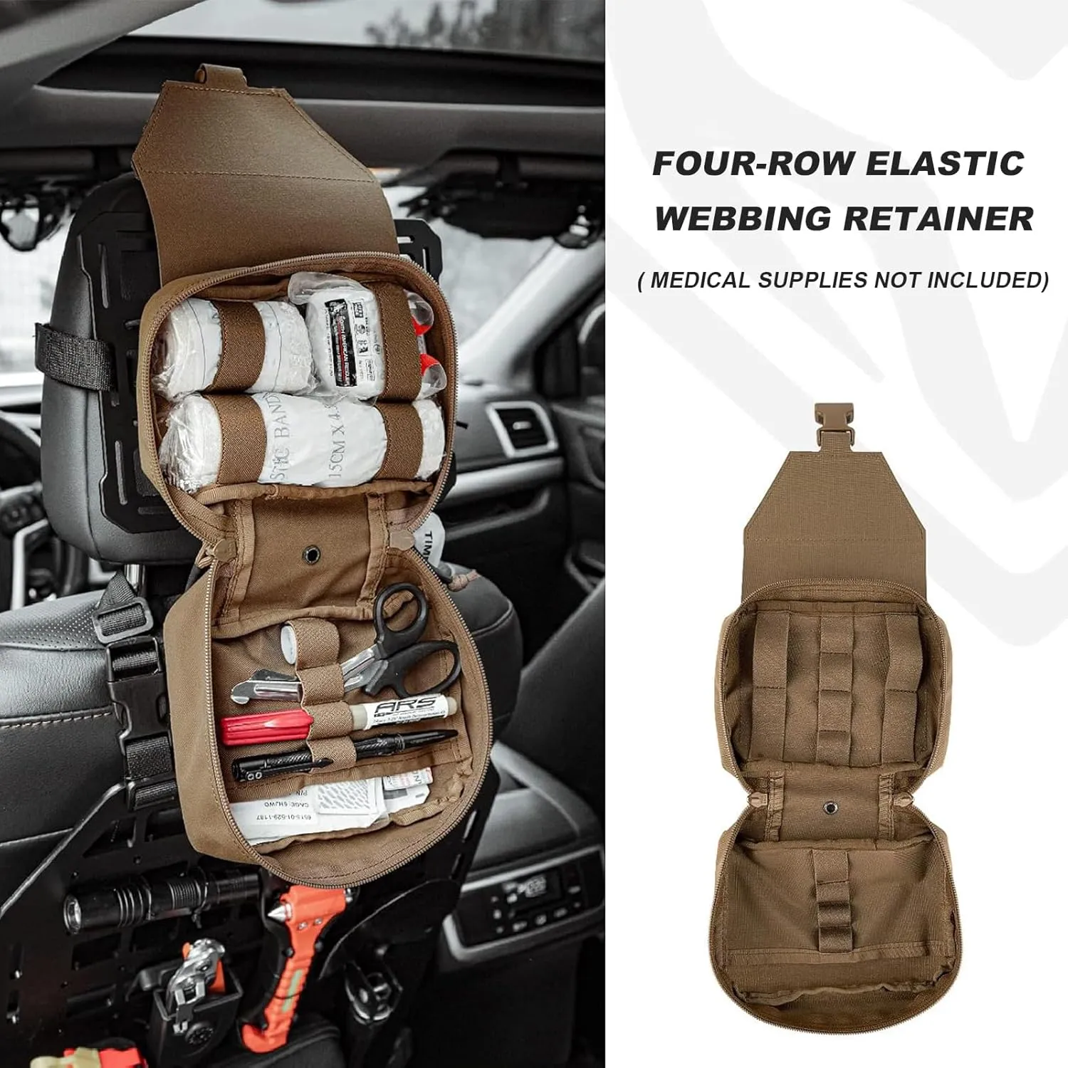 PETAC GEAR Tactical Rip Away Medical Pouch Tear Off First Aid IFAK Pouch Molle & Belt Horizontal Outdoor Emergency Survival Bag …