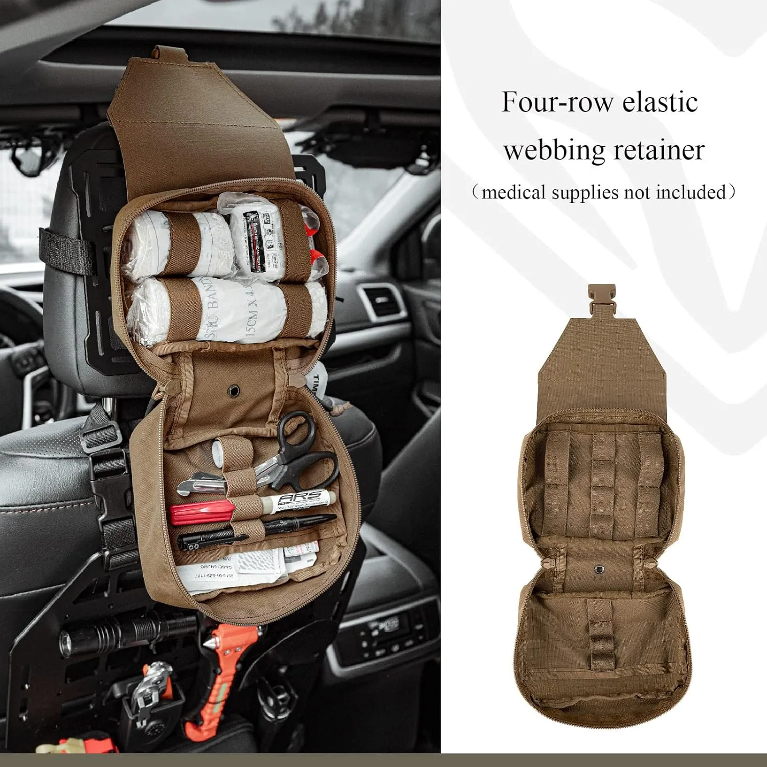 PETAC GEAR Tactical Rip Away Medical Pouch Tear Off First Aid IFAK Pouch Molle & Belt Horizontal Outdoor Emergency Survival Bag …