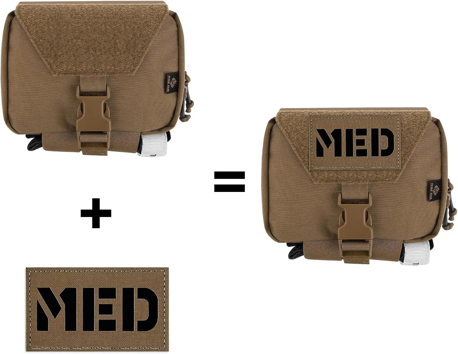 PETAC GEAR Tactical Rip Away Medical Pouch Tear Off First Aid IFAK Pouch Molle & Belt Horizontal Outdoor Emergency Survival Bag …