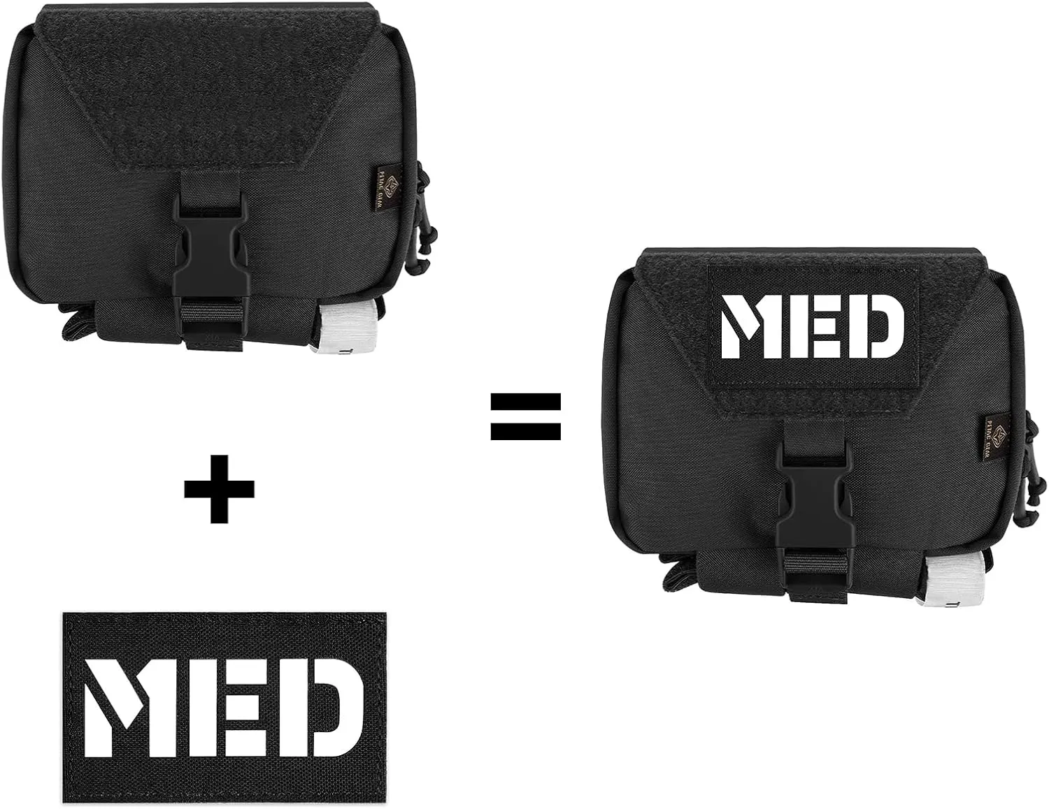 PETAC GEAR Tactical Rip Away Medical Pouch Tear Off First Aid IFAK Pouch Molle & Belt Horizontal Outdoor Emergency Survival Bag …