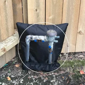 PF WaterWorks PF0693 NoFREEZE Outdoor Sprinkler Vacuum Breaker Freeze Protection Cover/Sock-Hiigh Quality 3M Thinsulate Insulation-Size X Large (24" x 24"), Black