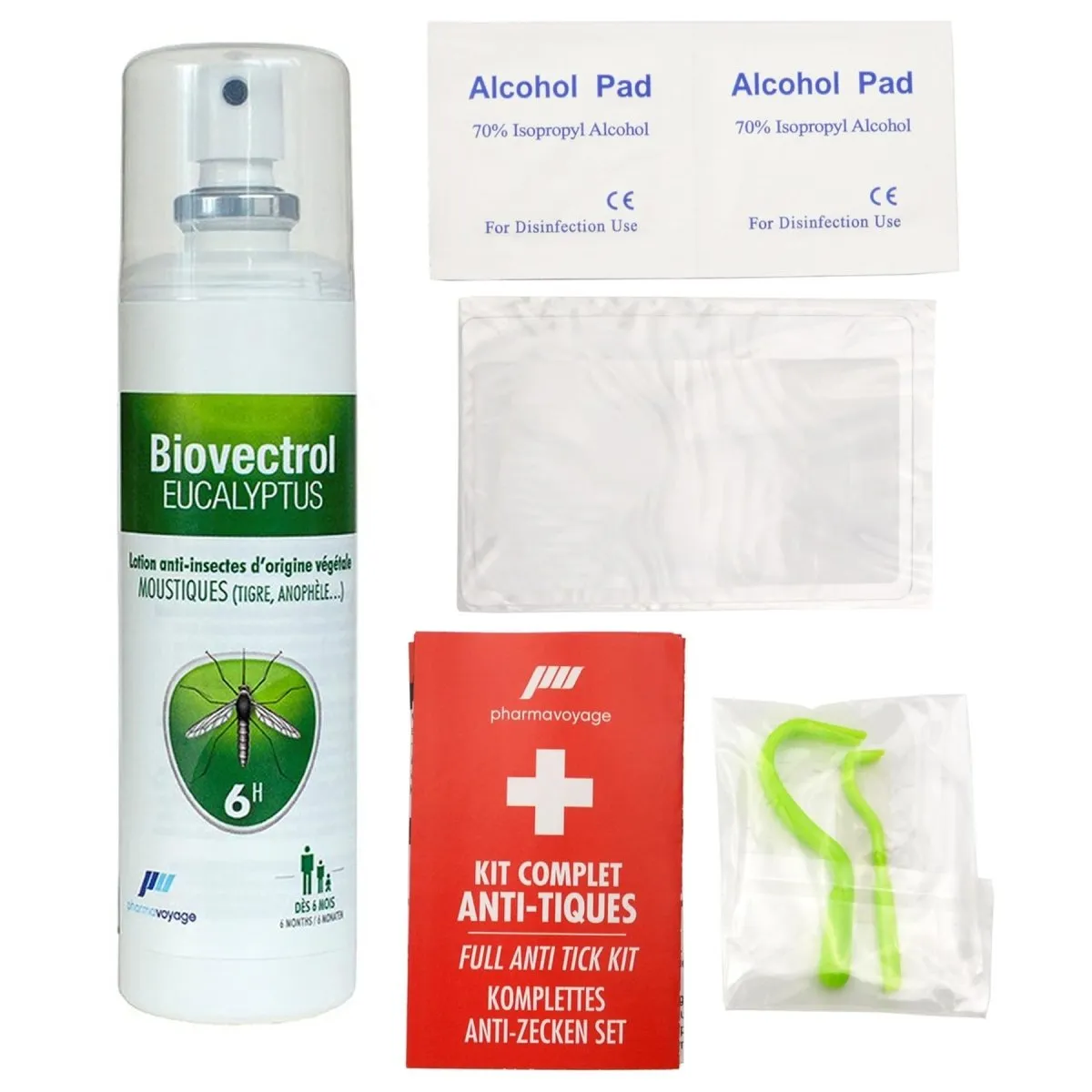 Pharmavoyage Anti tick full complete first aid kit emergency tick removal tools