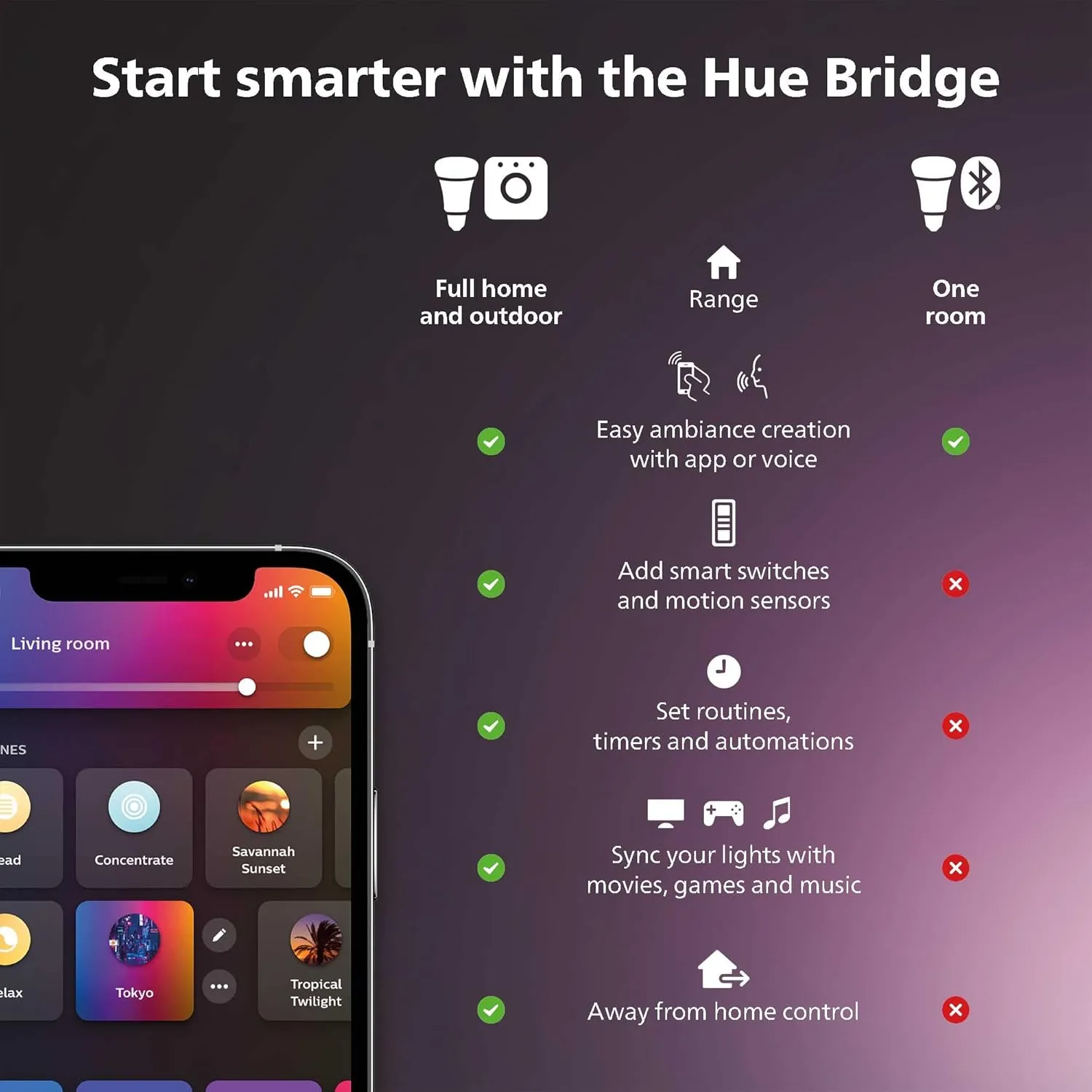 Philips Hue 100W Outdoor Power Supply, Weather Proof, Black & White and Color Ambiance Lily Outdoor Light Extension -1 Path Light & Mounting Kit - Requires Hue Bridge & Power Supply -Black