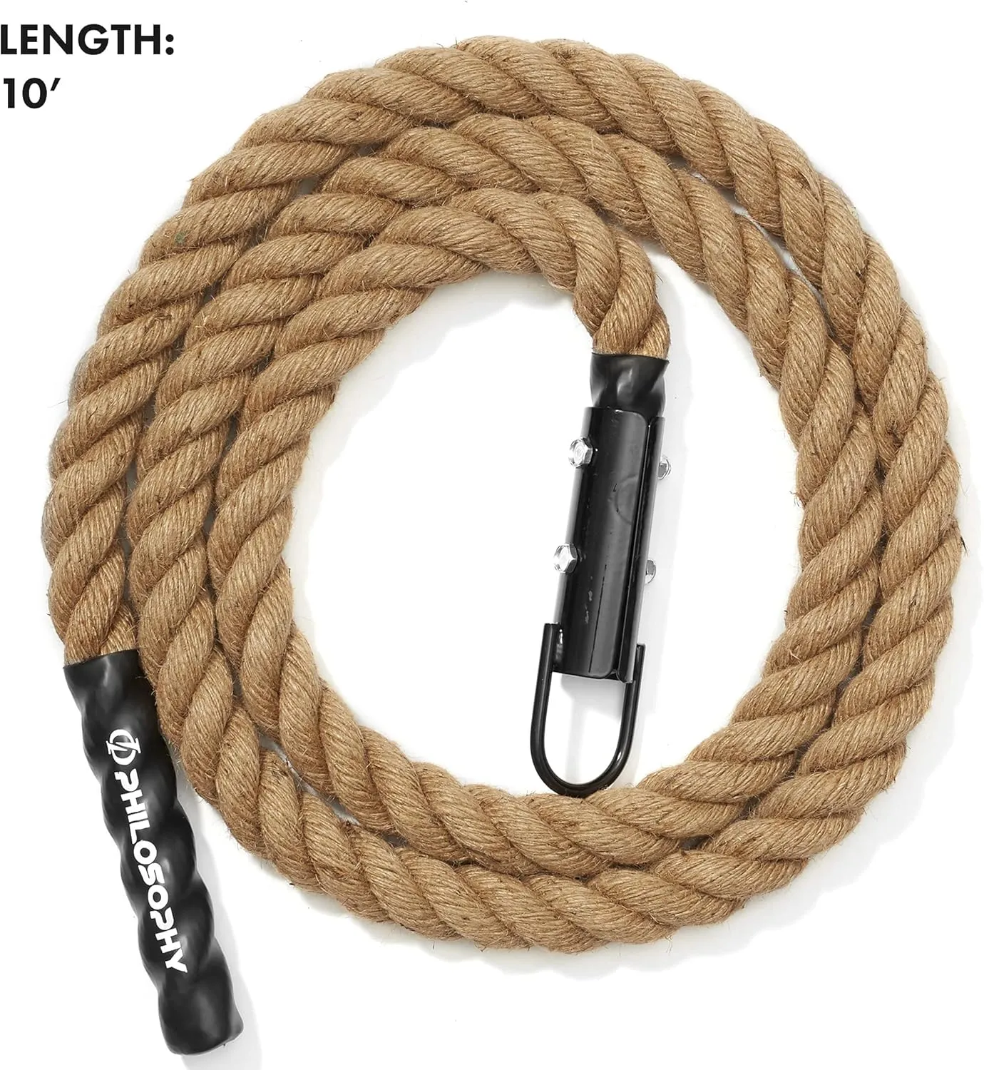 Philosophy Gym Indoor/Outdoor Exercise Climbing Rope - 1.5 Inch Diameter