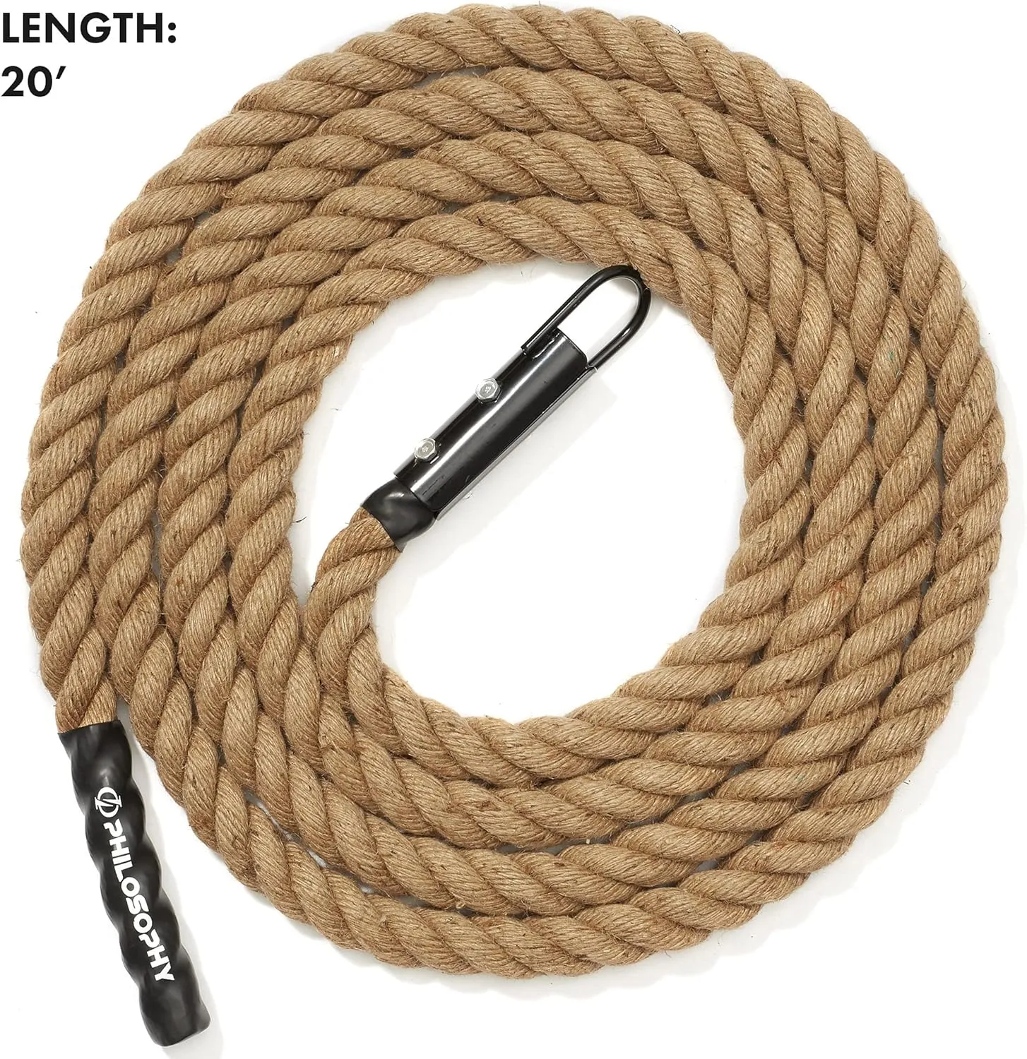 Philosophy Gym Indoor/Outdoor Exercise Climbing Rope - 1.5 Inch Diameter