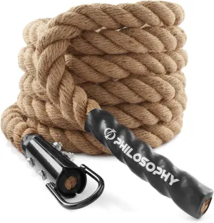 Philosophy Gym Indoor/Outdoor Exercise Climbing Rope - 1.5 Inch Diameter
