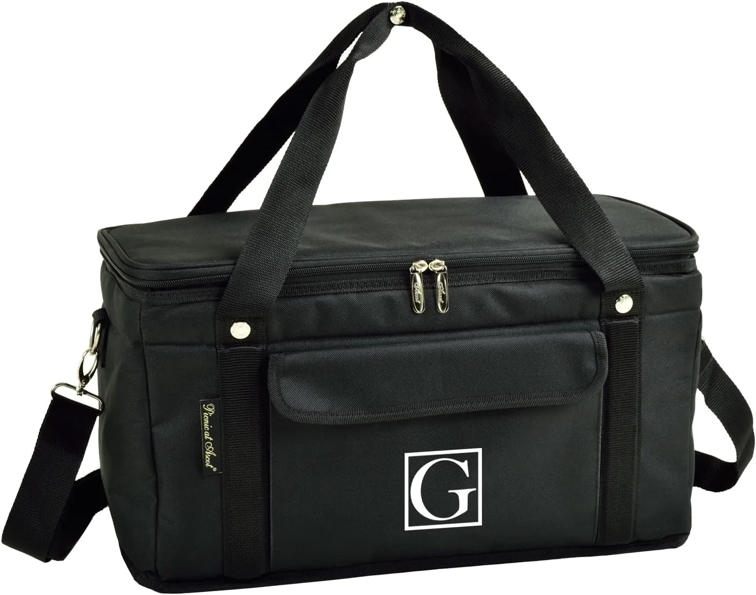 Picnic at Ascot Personalized Monogrammed 42 Can Capacity Semi Rigid Collapsible Leakproof Cooler- Designed & Quality Approved in The USA