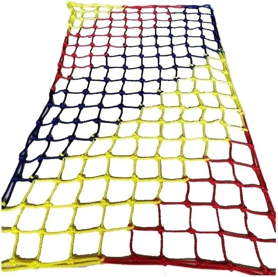 Playground Net Climbing Net, Safety Nets Cargo Rope Heavy Duty Netting Treehouse Protection, Rope Ladder Swing Nylon Rope Balcony Banister Protection Fence Decor Mesh(12mm-12cm,1X8m/3.3X24.25ft)