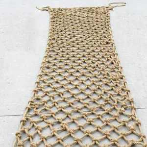 Playground Rope Net,8mm Thick Hemp Rope Net,Heavy Duty Cargo Net Diamond Grid ,Training Net for Kids Outdoor,Yard Frame Climbing Net, Treehouse Rope Ladder,Safety Rope Net for Kids(Size:2.5mx7m)