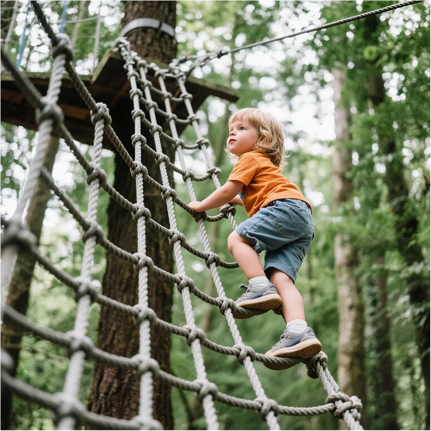 Playground Safety Net Climbing Rope Net for Kids Heavy Duty Climbing Cargo Net for Indoor/Outdoor Stair Balcony Railing Protection Net,1x9.5m(3.3x31.2ft)