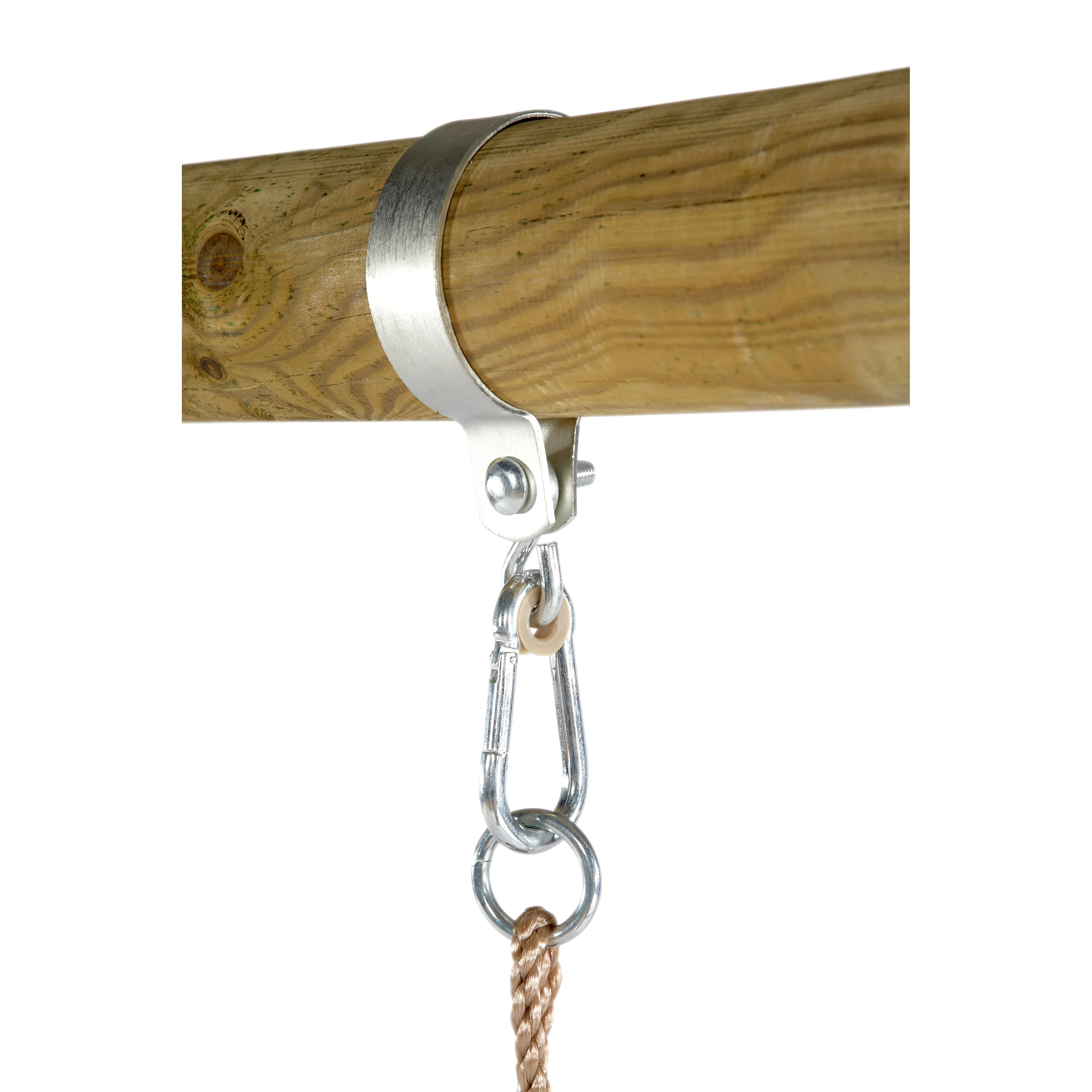 Plum® Triple Wooden Swing Set with Glider   Rope Ladder -Orang-Utan™