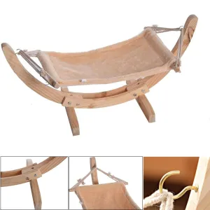 Plush Luxury Sway Cats Built-in features Hammock Large Attractive Dog Construction Hot Pet toy Wood Cat Anti WH assemble Soft Bed Easy 2020 Pets Big-value deals