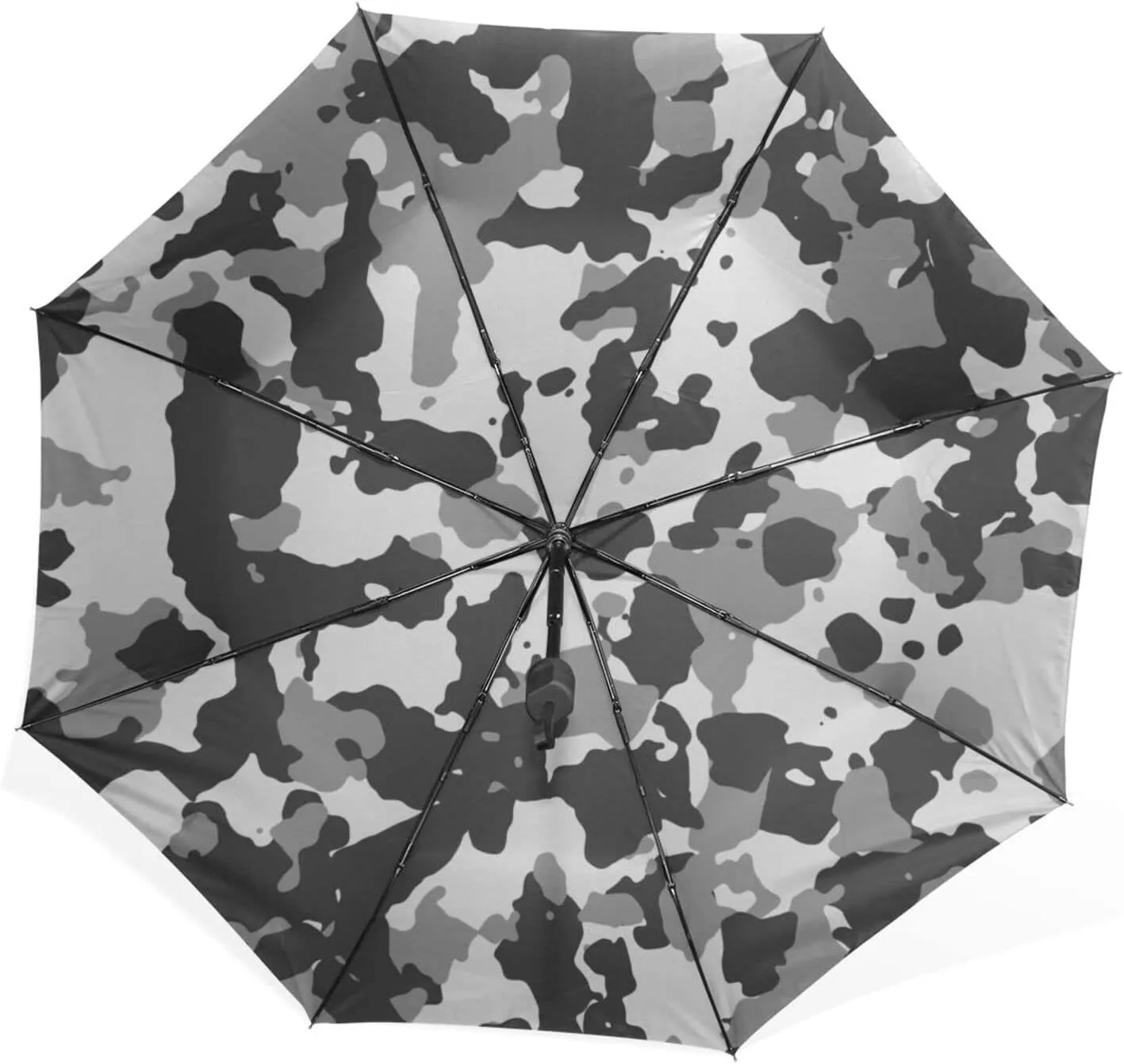 Poeticcity Rain Travel Umbrella, Hand Open Close Windproof Waterproof Folding Umbrella, Compact Canopy Strong Ray Parasol Umbrella