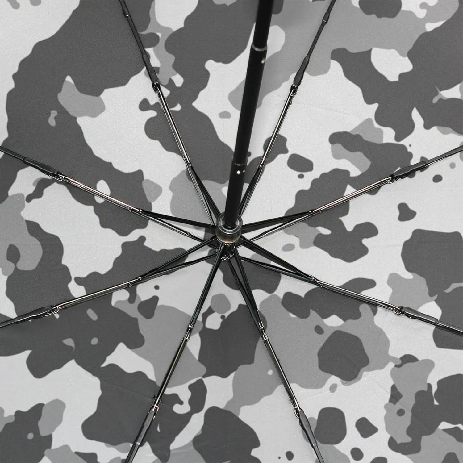 Poeticcity Rain Travel Umbrella, Hand Open Close Windproof Waterproof Folding Umbrella, Compact Canopy Strong Ray Parasol Umbrella