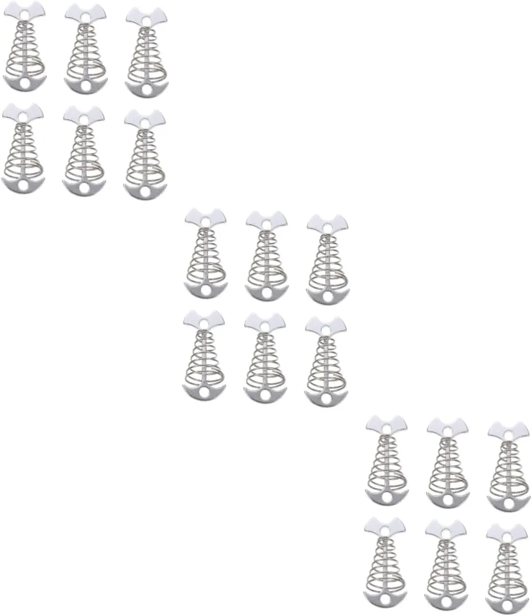 POPETPOP 3sets Tent Accessories Fishbone Tent Hook Heavy Duty Pegs Ground Nail Stakes 6pcs*3