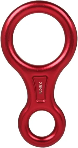 POPETPOP Climbing Descender 2pcs 8 Ring Rappel Ring for Downhill Rappelling Gear