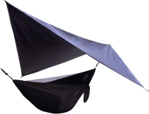 Portable Camping Hammock with Mosquito Net Rain Fly Tarp, Hammock Canopy Nylon Hammocks Single & Double Hammock Hiking Patio Furniture