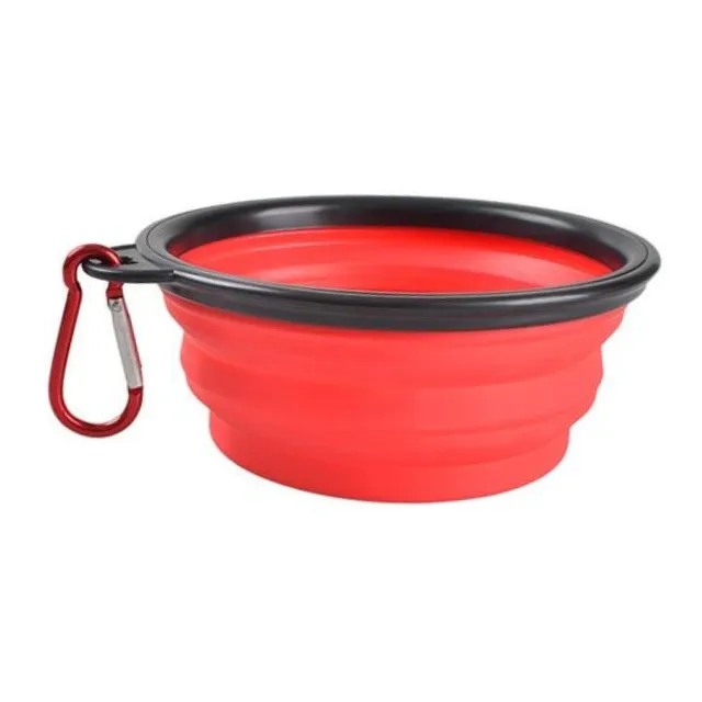 Portable Collapsible Silicone Pet Bowl (Large)