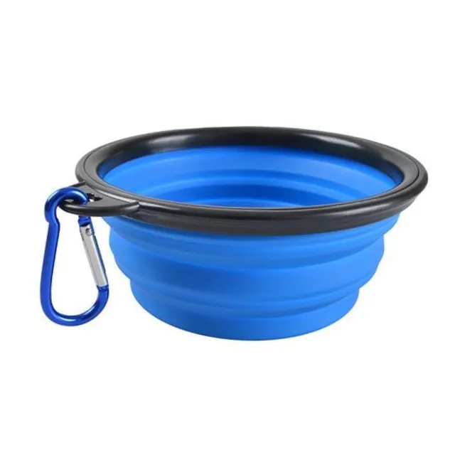 Portable Collapsible Silicone Pet Bowl (Large)