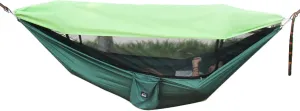 Portable Double Camping Hammock with Mosquito Net, Lightweight Parachute Material and Shade Cloth for Hiking, Backpacking, and Travel