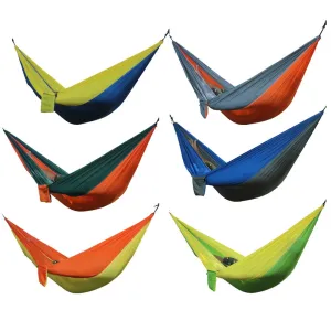 Portable Hammock Double Person Camping Survival Garden Swing Hunting Hanging Sleeping Chair Travel Furniture Parachute Hammocks