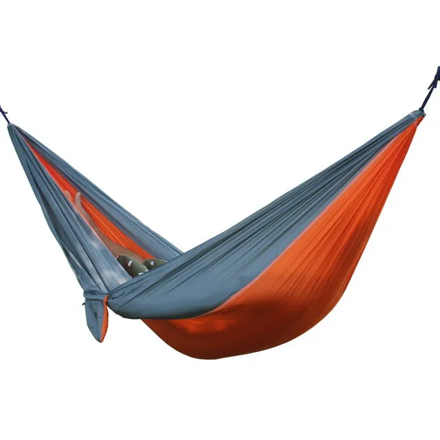 Portable Hammock Double Person Camping Survival Garden Swing Hunting Hanging Sleeping Chair Travel Furniture Parachute Hammocks