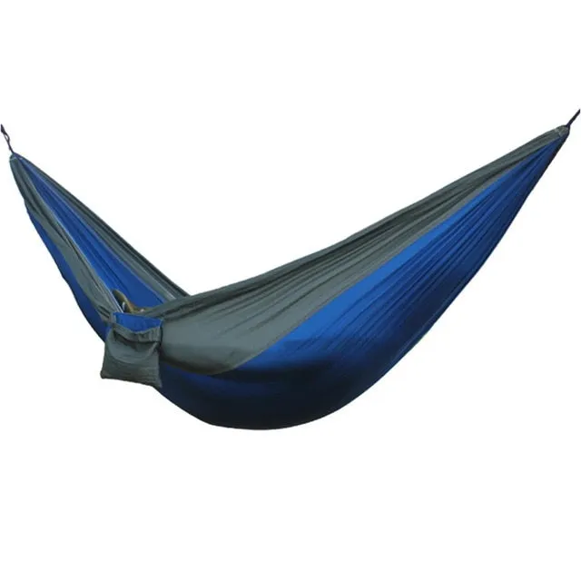 Portable Hammock Double Person Camping Survival Garden Swing Hunting Hanging Sleeping Chair Travel Furniture Parachute Hammocks