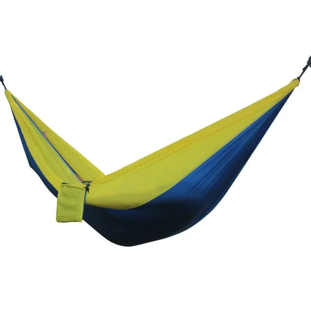 Portable Hammock Double Person Camping Survival Garden Swing Hunting Hanging Sleeping Chair Travel Furniture Parachute Hammocks