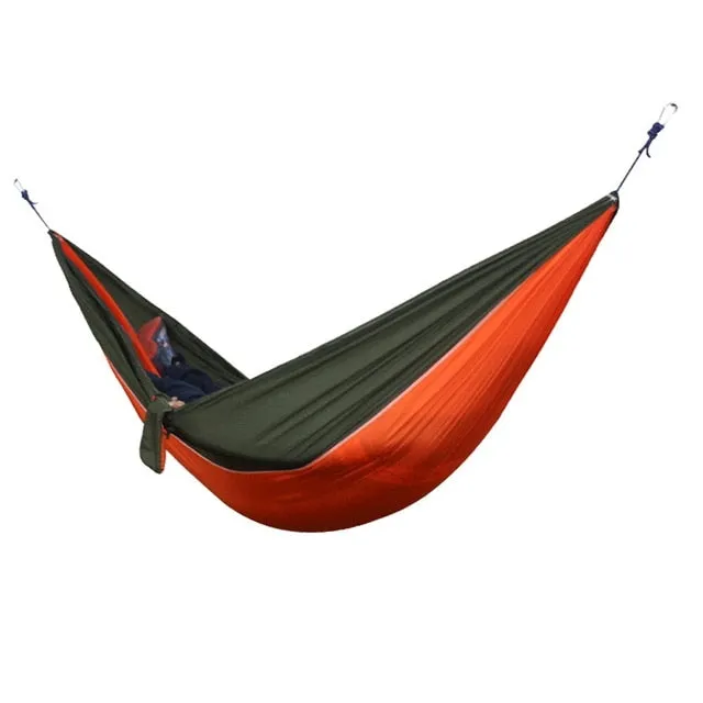 Portable Hammock Double Person Camping Survival Garden Swing Hunting Hanging Sleeping Chair Travel Furniture Parachute Hammocks